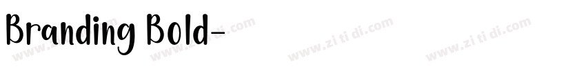 Branding Bold字体转换